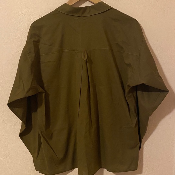 Rowan Fay Utility Camp Shirt Green/Brown Large - Picture 11 of 11